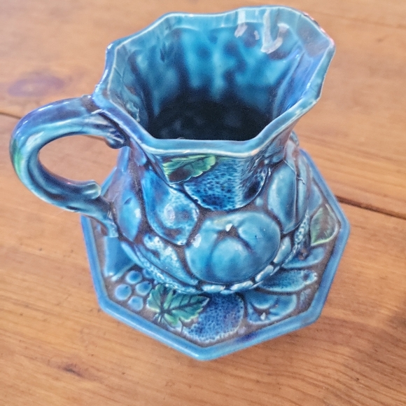 Vintage MCM Inarco Mood Indigo Small Fruit Pitcher & Plate - Picture 8 of 10